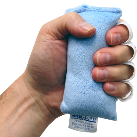 Skil-Care - Finger Contracture Cushion Adult One Size Fits Most Right Hand Blue - 201150