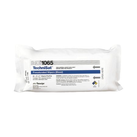 TechniSat - Surface Disinfectant Cleaner Premoistened Cleanroom Manual Pull Wipe 50 Count Soft Pack Alcohol Scent NonSterile - TX1065