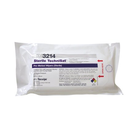 TechniSat - Surface Disinfectant Cleaner Premoistened Cleanroom Manual Pull Wipe 50 Count Soft Pack Alcohol Scent Sterile - TX3214