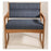 Wooden Mallet Chair Bariatric Navy/Medium Oak Ea - DWBA1-1DMOAB