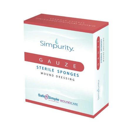 Simpurity - Gauze Sponge Cotton 12-Ply 6 X 6-3/4 Inch Rectangle Sterile - SNS52324