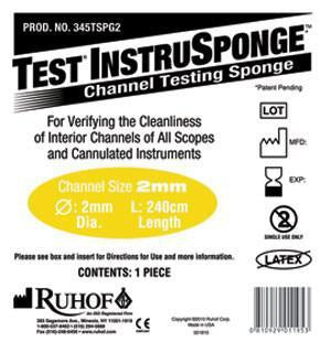 Ruhof Healthcare Test InstruSponge Channel Cleaning Verification Sponge - 345TSPG1