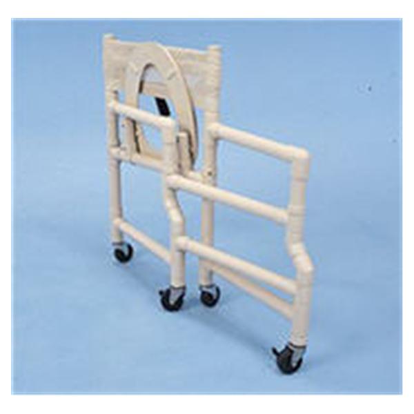 Healthline Medical Chair Shower/Commode Deluxe 300Lb Capacity White Casters 23X22X36" Adult Ea - SCF6013