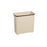 Rubbermaid Can Trash Powder-Coated Steel 30Qt No Lid Almond Rectangle 3/Ca - FGWB30RAL