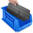 Uline - Bin Divider 7 X 15 Inch Black Plastic - S-12419D