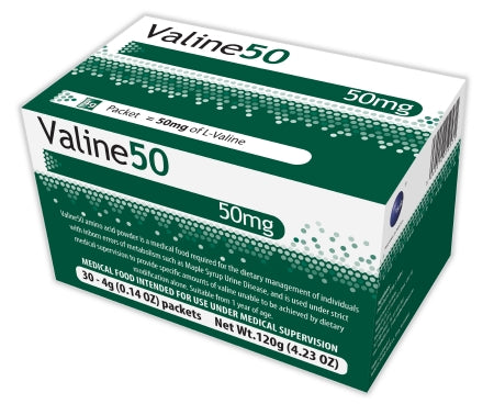 Vitaflo USA LLC Valine 50 MSUD Oral Supplement Unflavored 4 Gram Individual Packet Powder - 54333