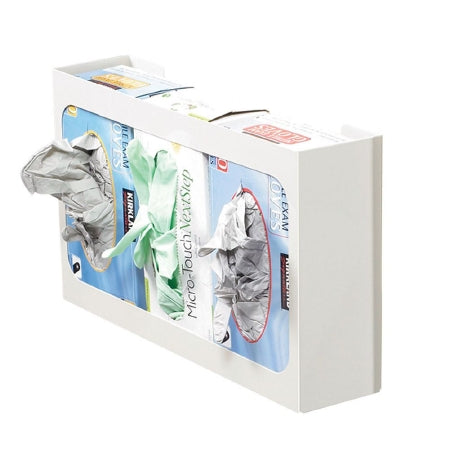 AliMed Cart Accessory - Glove Box Holder Cart Mounted 3-Box Capacity White 16-1/2 W X 10 H X 4 D Inch - 938493