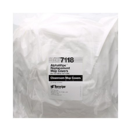 Texwipe AlphaMop - Cleanroom Mop Pad Kit White Polyester Disposable - TX7118F