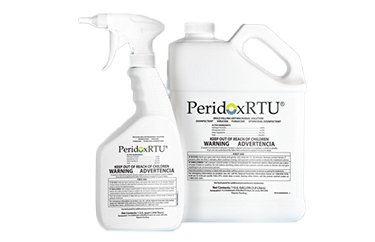 PeridoxRTU Sporicidal - Surface Disinfectant Cleaner Peroxide Based Manual Pour Liquid 1 gal. Jug Vinegar Scent Sterile - Connecticut Clean Room - CR85336IR
