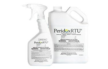 PeridoxRTU Sporicidal - Surface Disinfectant Cleaner Peroxide Based Manual Pour Liquid 1 gal. Jug Vinegar Scent Sterile - CR85336IR