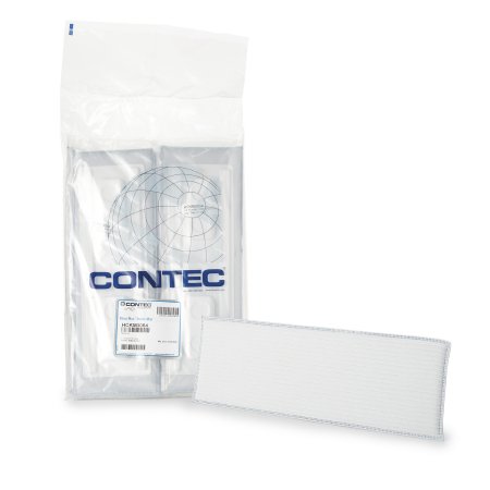 Contec Klean Max - Cleanroom Wet Mop Pad Sealed Edge Medium White Microfiber / Polyester Disposable - HCKM3054
