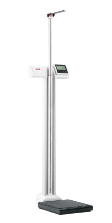 Seca Seca Physician Scale w Height Rod Digital Eye Level Display 550 lbs. / 250 kg White Battery Operated - 7771821009