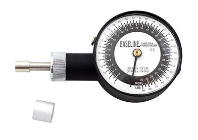 Baseline - Dolorimeter Flat Circular Probe, 60 lbs. Capacity, 2 X 4 X 6 Inch, 1 lbs. - 12-1443