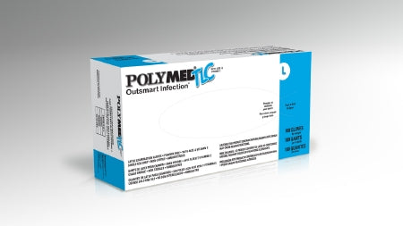 Ventyv Polymed TLC Exam Glove Large NonSterile Latex Standard Cuff Length Fully Textured White Not Chemo Approved - 10121102