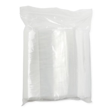 Medline - Reclosable Bag 6 X 9 Inch Plastic Clear / White Block Zipper Closure - NONZIP69
