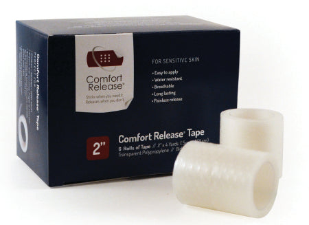 Global Biomedical Technologies LLC Comfort Release Medical Tape Skin Friendly Polypropylene Film 2 Inch X 4 Yard Transparent Sterile - GB104