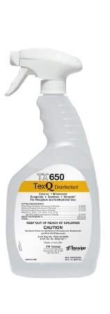 TexQ - Surface Disinfectant Cleaner Quaternary Based Pump Spray Liquid 22 oz. Bottle Unscented Sterile - TX650