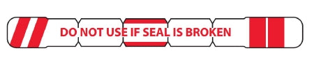 Winfield Laboratories SEAL, SYRINGE DO NOT USE IF SEAL IS BROKEN RED/WHT (1100/BX) - 80-800