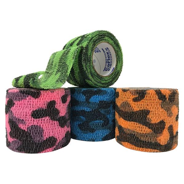 Andover Coated Products Bandage Coflex Nl Compression Elstc 3"X5Yd Lf Ns Chsv Camouflage Colorpack 24/Bx - 5300CMCP-024