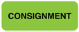 UAL - Pre-Printed Label Advisory Label Green Paper Consignment Black Quality Control Label 7/8 X 2-1/2 Inch - ULQA100