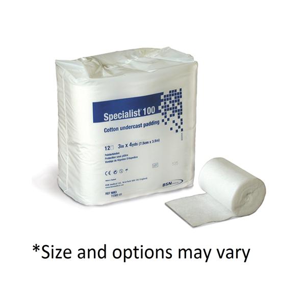 BSN Medical Padding Cast Specialist 100 Cotton 6"X4Yd Limb Lf White 36Rl/Ca - 9086