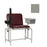 Winco Mfg, Chair Blood Draw Gray Steel 450Lb Capacity Padded Back/24-1/4" Seat Ea - 2574-07