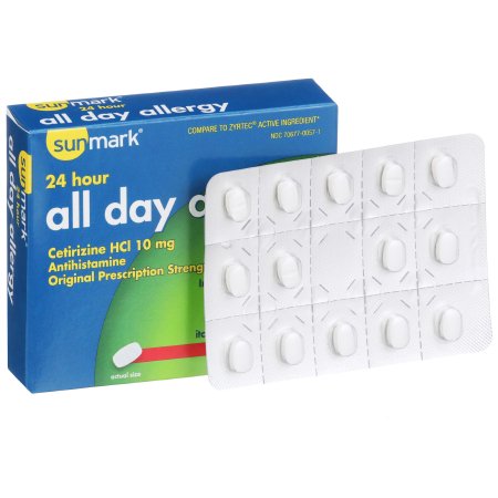 sunmark - Allergy Relief 10 mg Strength Tablet 14 per Box - 70677005701