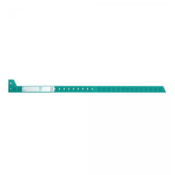 Precision Dynamics Corp. Wristband Blood Secureline Green Adult 150/Case - 2403-22-PDB