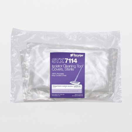 Texwipe AlphaMop - Cleanroom Mop Head Cover / Pad Kit White Polyester Disposable - Texwipe - STX7114