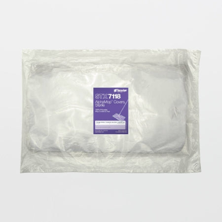 Texwipe AlphaMop - Cleanroom Mop Head Cover / Pad Kit White Polyester / Foam Disposable - STX7118M