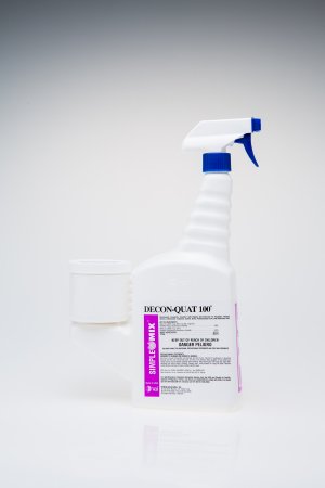 DECON-QUAT 100 - Surface Disinfectant Cleaner Quaternary Based Pump Spray Liquid 16 oz. Bottle Organic Scent Sterile - DQ100-06-16Z-01