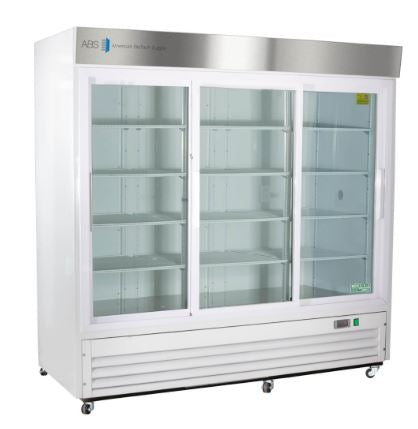 Horizon Scientific Inc ABS Upright Refrigerator Chromatography 69 cu.ft. 3 Sliding Glass Doors Cycle Defrost - ABT-HC-CS-69