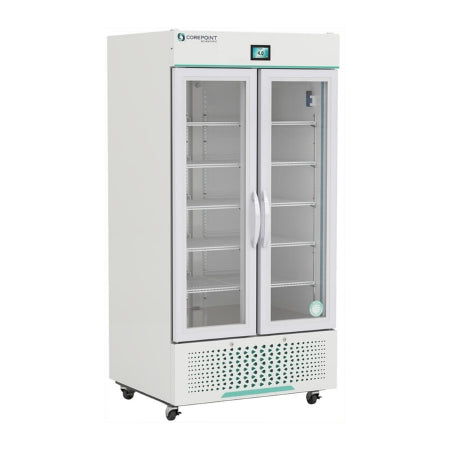 Corepoint Scientific White Diamond Series - Refrigerator Laboratory and Pharmacy Use 36 cu.ft. 2 Swing Glass Doors Cycle Defrost - NSWDR362WWG/0