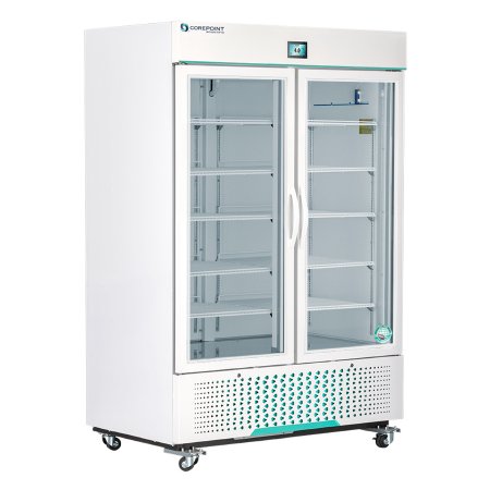 Corepoint Scientific White Diamond Series - Refrigerator Laboratory and Pharmacy Use 49 cu.ft. 2 Swing Glass Doors Cycle Defrost - NSWDR492WWG/0