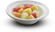 Culinary Depot Fruit Bowl Dinex White Reusable China 5-3/4 Inch Diameter - DX5CFNB02