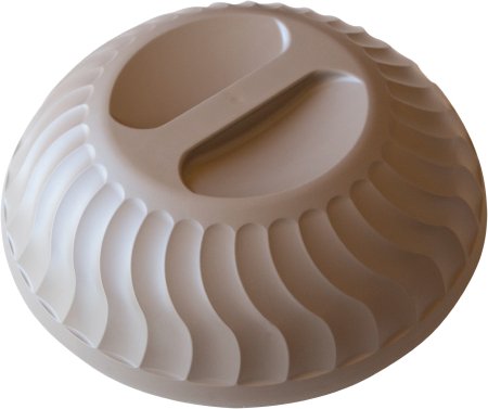Dinex - Insulated Dome Latte Single Use Urethane Foam 10 Inch Diameter - DX340031