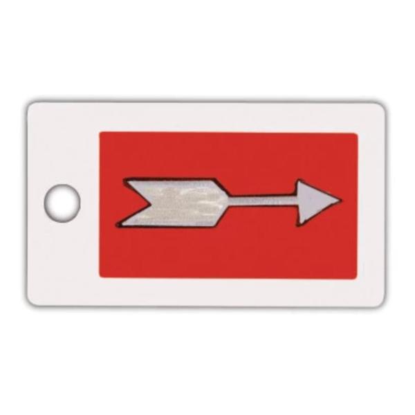 Wolf X-Ray Marker Arrow Red/White 1" Ea - 50172