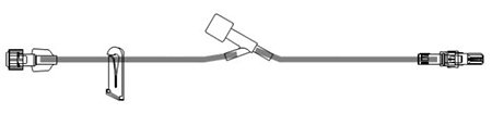 McKesson - Extension Set 9 Inch Tubing 1 Port 0.47 mL Priming Volume - MS408