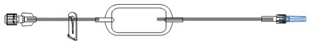 McKesson - Extension Set 60 Inch Tubing Without Ports 0.58 mL Priming Volume DEHP-Free - MS114