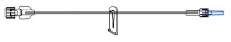 McKesson - Extension Set 60 Inch Tubing Without Ports 0.38 mL Priming Volume - MS407