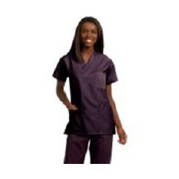 Fashion Seal Shirt Scrub Unisex Large Eggplant Ea - 78774-L