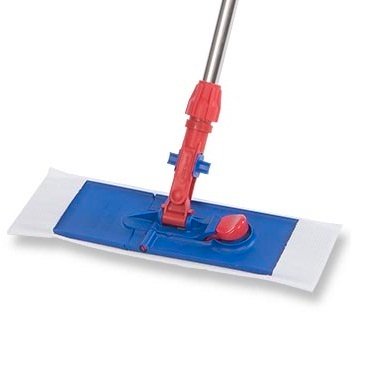 Contec MicroCinch - Cleanroom Wet / Dry Mop Pad White Microfiber Disposable - HCPM5051