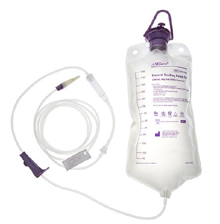 AMSure - Gravity Feeding Bag Set 1200 mL Bag - Amsino International - ENF1203KLD