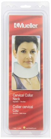 Mueller Sports Medicine - Cervical Collar Medium Density Adult One Size Fits Most One-Piece 3-1/2 Inch Height 11 to 20 Inch Neck Circumference - 6187