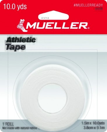 Mueller - Athletic Tape Adhesive 1-1/2 Inch X 10 Yard White NonSterile - 6101A