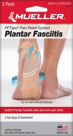 Mueller PFTape - Plantar Fasciitis Tape Rayon / Adhesive Tan NonSterile - 6327