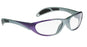 Wolf Cityliner - Radiation Protection Glasses Wraparound Clear Tint Glass Lens Purple / Gray Frame Over Ear One Size Fits Most - 14133-PG
