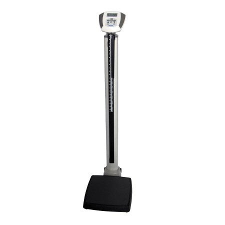 Health O Meter - Column Scale with Height Rod Digital Display 300 kg. Capacity Gray AC Power - 597KG