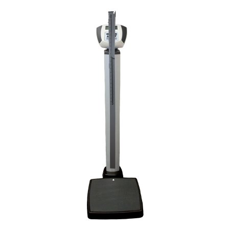 Health O Meter - Column Scale with Height Rod Digital Display 272 kg Capacity Gray AC Adapter / Battery Operated - 599KGHR
