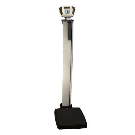 Health O Meter - Column Scale with Height Rod Digital LCD Display 272 kg Capacity Gray AC Adapter - 600KG